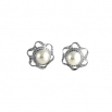 Pendientes con diamantes y perlas ( Rf 0534P-BR )