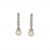 Pendientes con diamantes y perlas ( Rf 01094BR-5C )