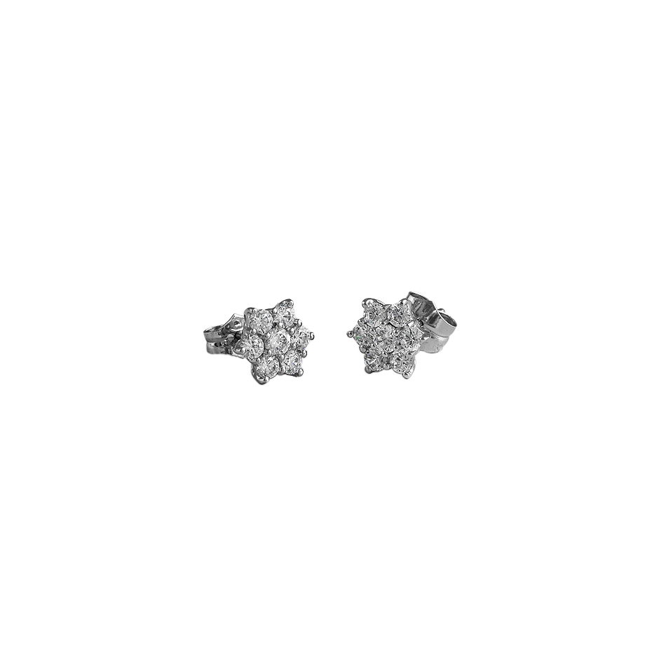 Pendientes con diamantes  ( Rf 03143PBR )